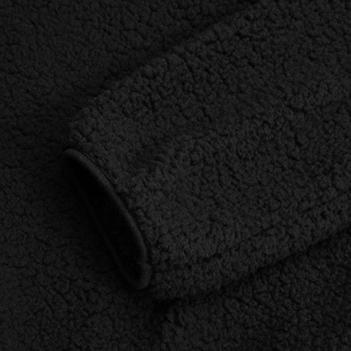 Casual Patchwork Pocket Wool Plush Comfortable Sweatshirt for Women