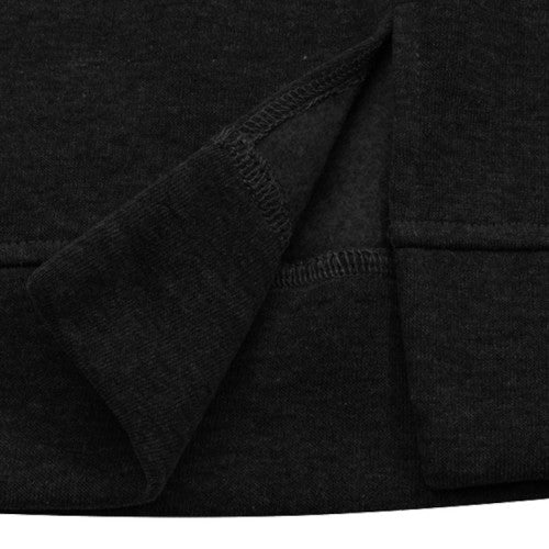 Women Solid Hooded Back Slit Nicely Design Hem Leisure Sweatshirt