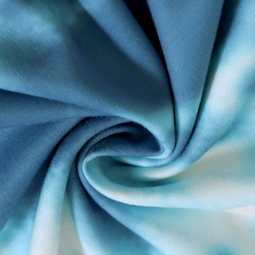 OOTD Women Tie Dye Printing Puff Sleeve Fashion European Loose Sweatshirt