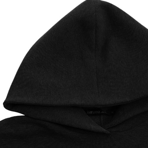 Women Solid Hooded Back Slit Nicely Design Hem Leisure Sweatshirt