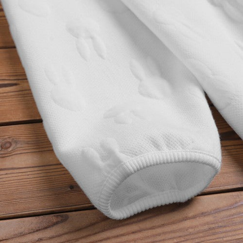 Women Loose All Rabbits Print Stereogram Solid Casual Pullover Sweatshirt