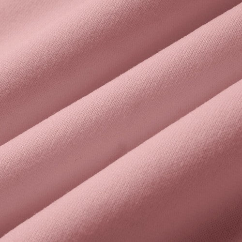 Women Long Sleeve Solid Round Necked Narrow Hem Pullover Sweatshirt