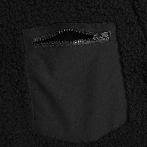 Casual Patchwork Pocket Wool Plush Comfortable Sweatshirt for Women