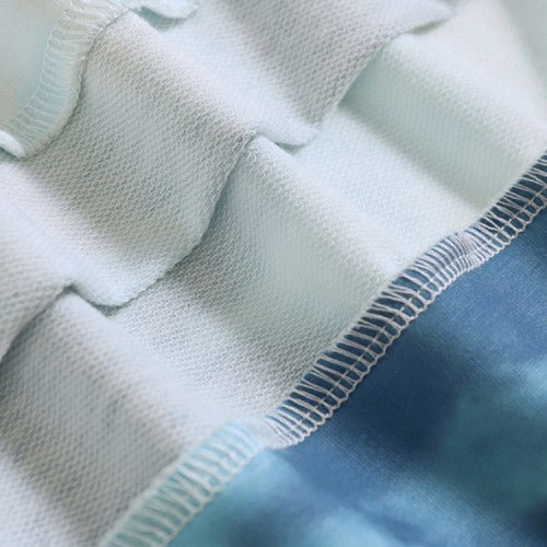 OOTD Women Tie Dye Printing Puff Sleeve Fashion European Loose Sweatshirt